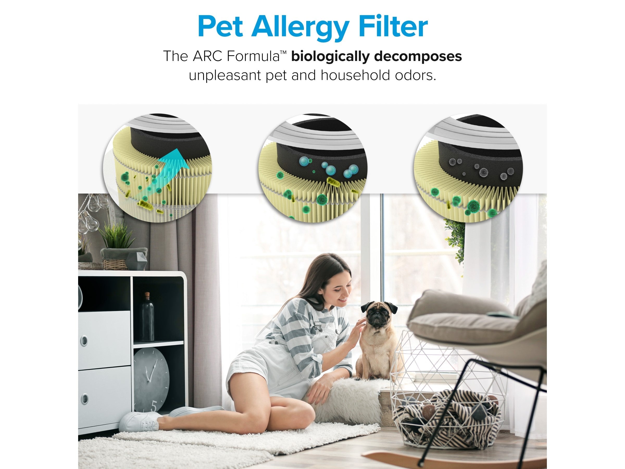 Levoit Core True HEPA 3-Stage Pet Allergy Filter
