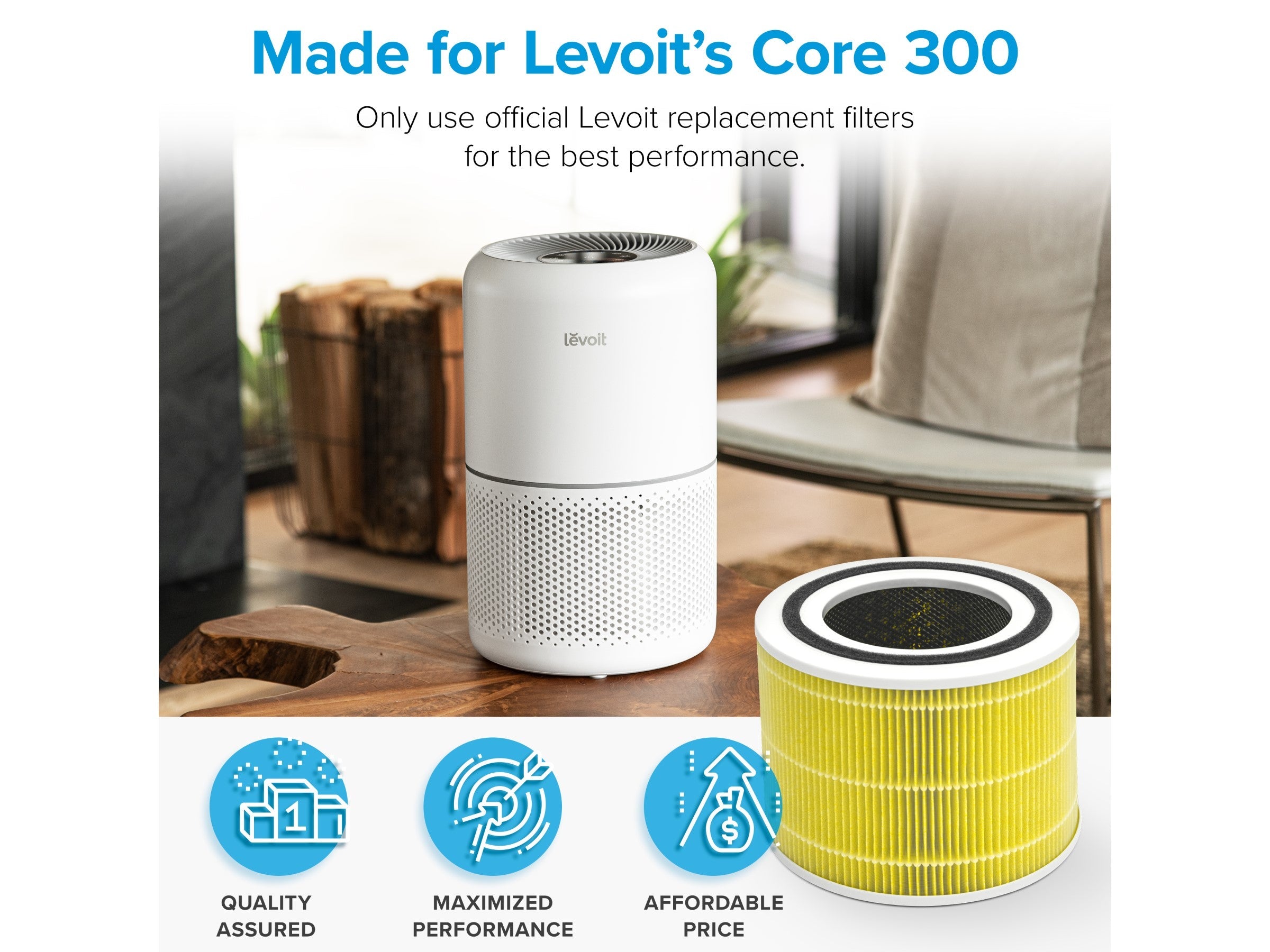 Levoit Core True HEPA 3-Stage Pet Allergy Filter