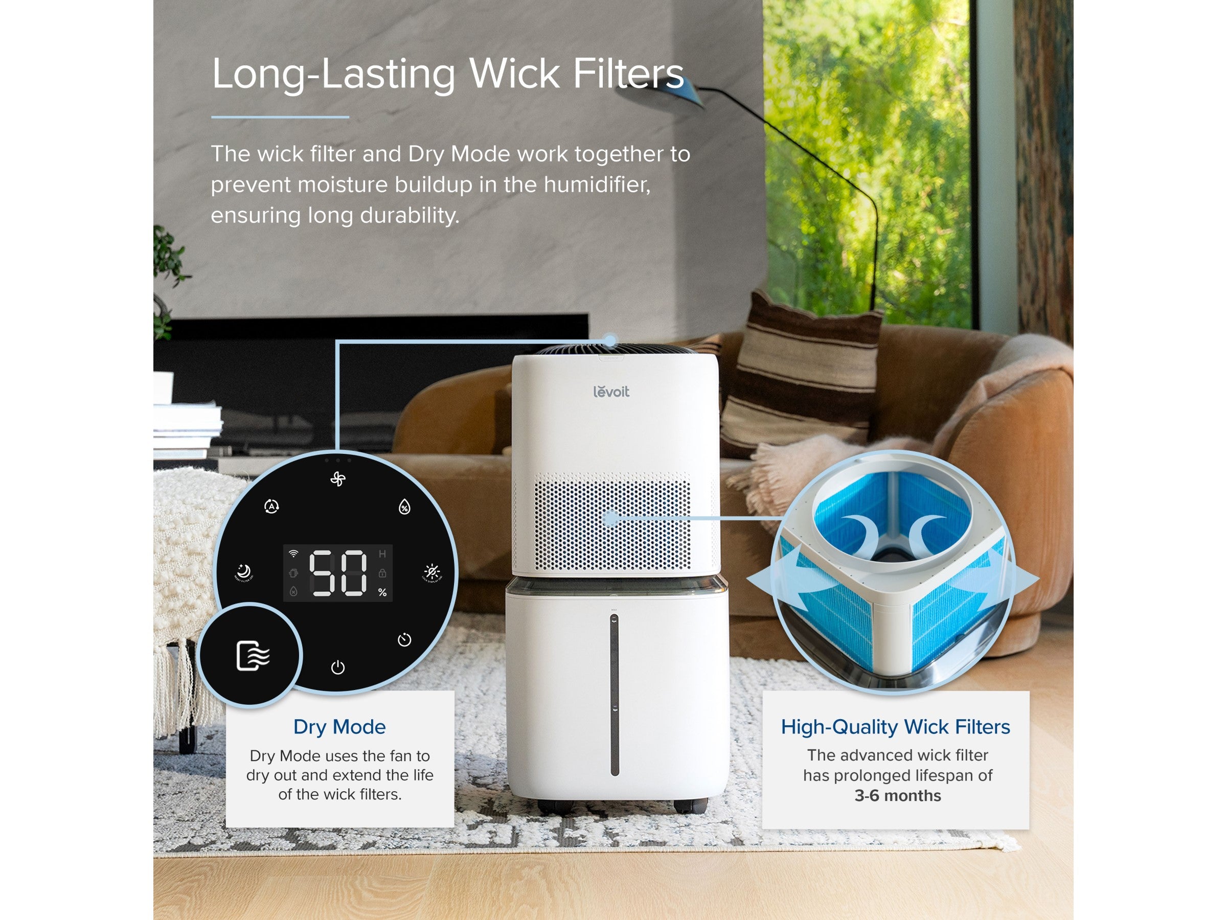 Ersättningsfilter till Levoit Superior 6000S Smart Luftfuktare