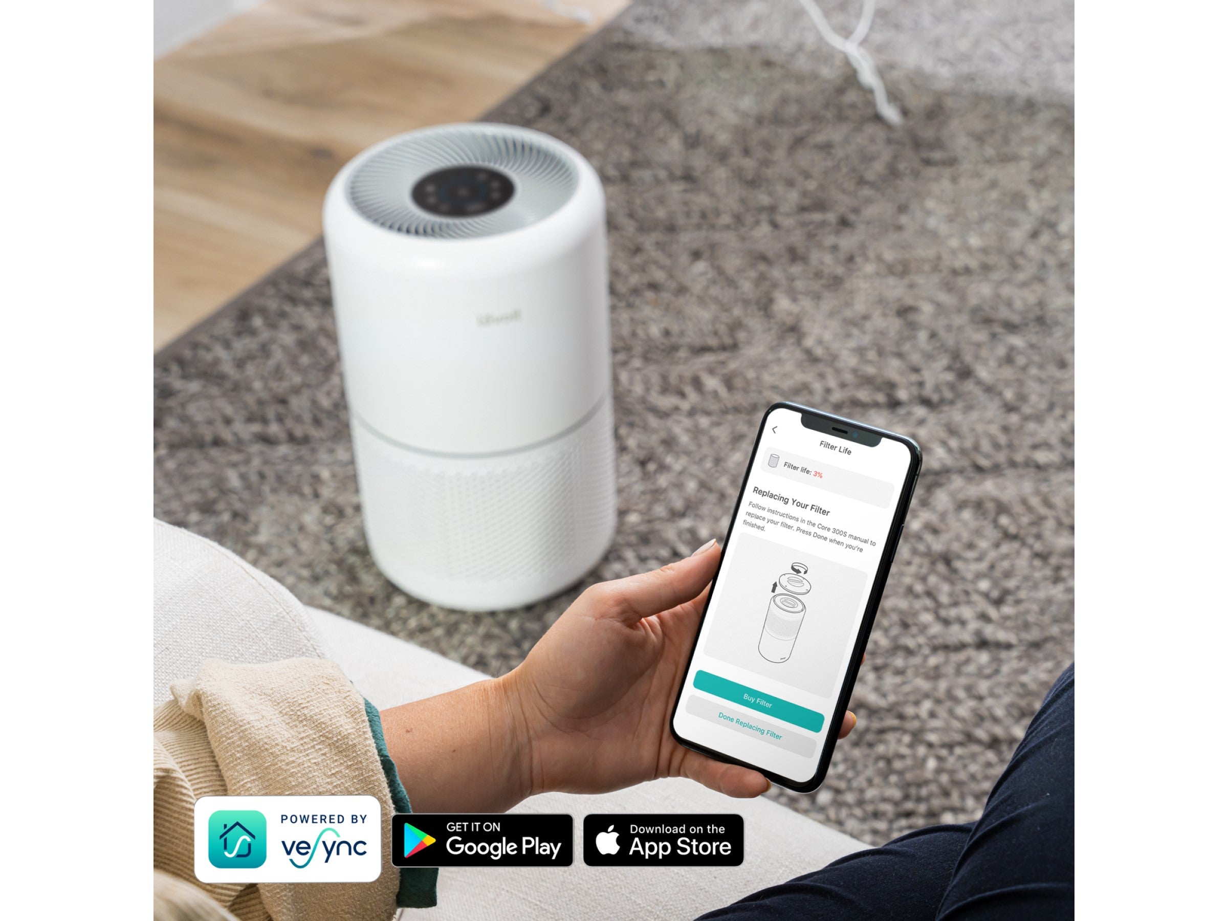 Levoit Core 300S Smart HEPA Luftrenare