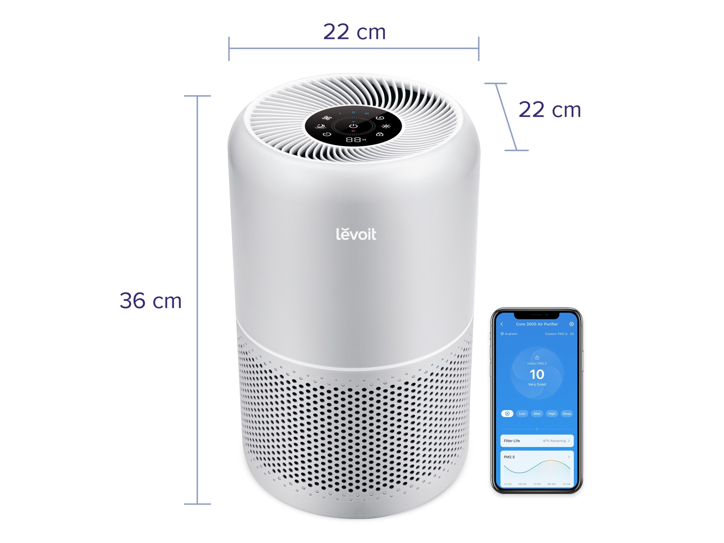 Levoit Core 300S Pro Smart HEPA Luftrenare